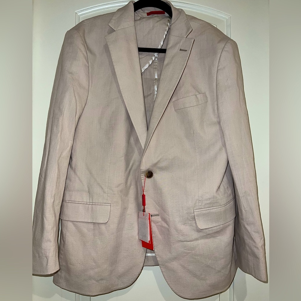 NWT, Mattarazi Uomo linen suit and matching pants. Size US 38 for both.